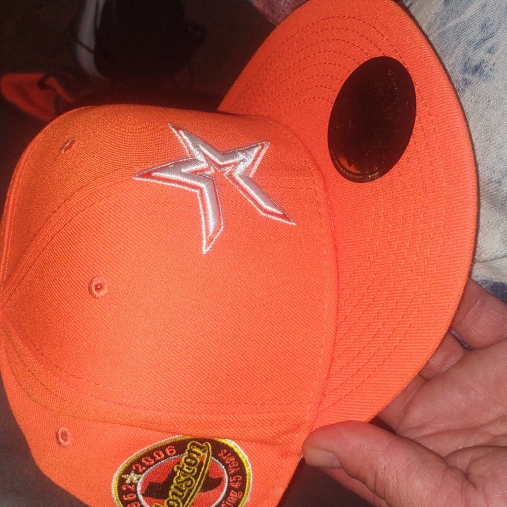 Houston Astros fitted hat size 8